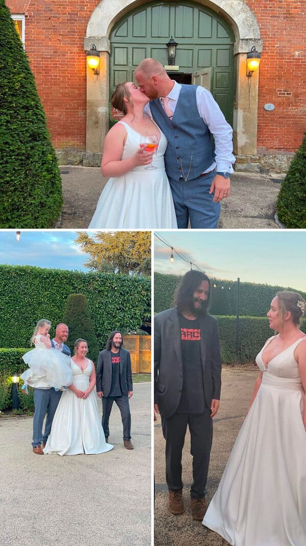 celebrity wedding crashers - keanu reeves