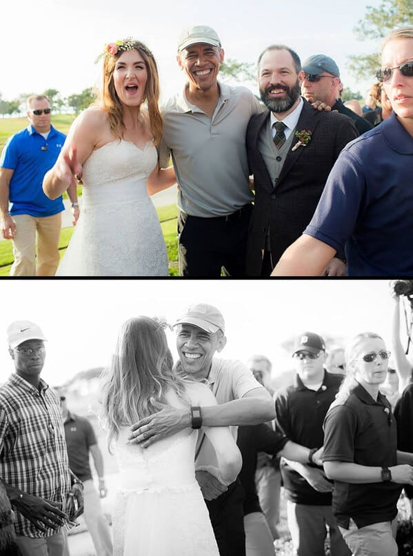 celebrity wedding crashers - barack obama