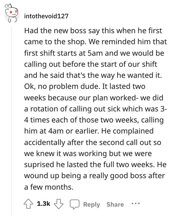 Boss's Demand For Employees To Call Out Sick Before 6AM Backfires - Jarastyle