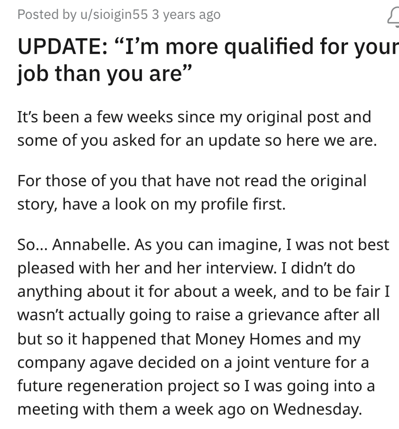 'I'm More Qualified For Your Job Than You Are' — Candidate Has Awful Interview, But Gets A Shot At Redemption Years Down The Line - Jarastyle