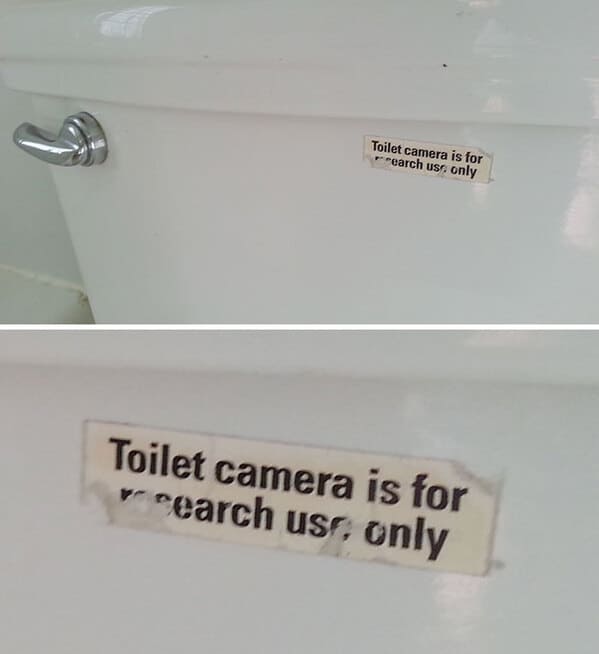 creepy discoveries new home - toilet camera