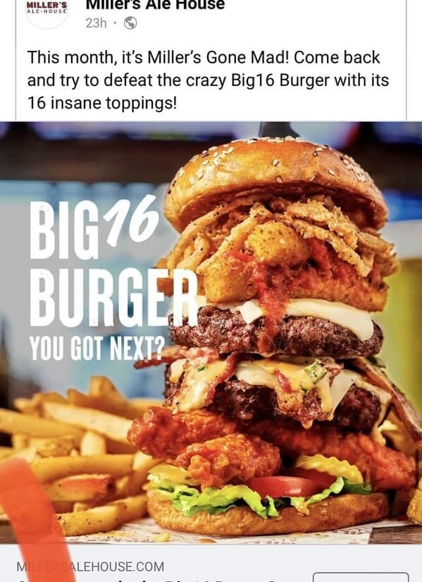 cringe food posts - bug burger too many toppings
