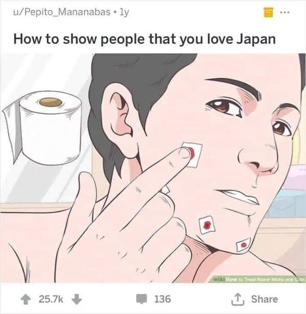 dark funny wikihow meme - how to show people that you love japan