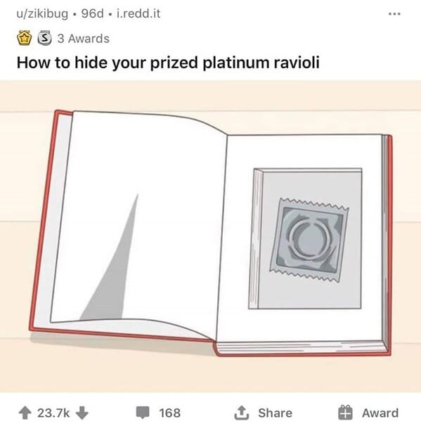 dark funny wikihow meme - how to hide your platinum ravioli