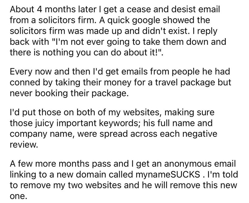 "Say Goodbye To Your Business" — Client Doesn't Want To Pay Developer For The Website They Built So They Completely Dismantle The Client's Life - Jarastyle