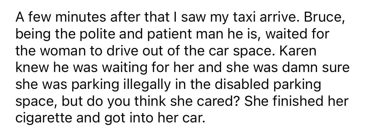 Entitled Karen Won't Move Her Car From Handicap Spot, Then Looses It When She Gets Blocked In - Jarastyle