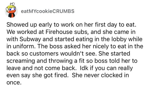 25 People Share Jaw-Dropping Stories Of The Fastest A New Coworker Was Fired - Jarastyle