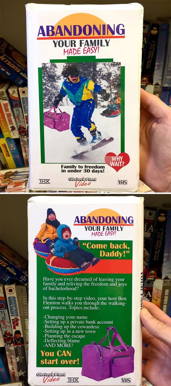 obvious plant - fake product abandoning your family made easy