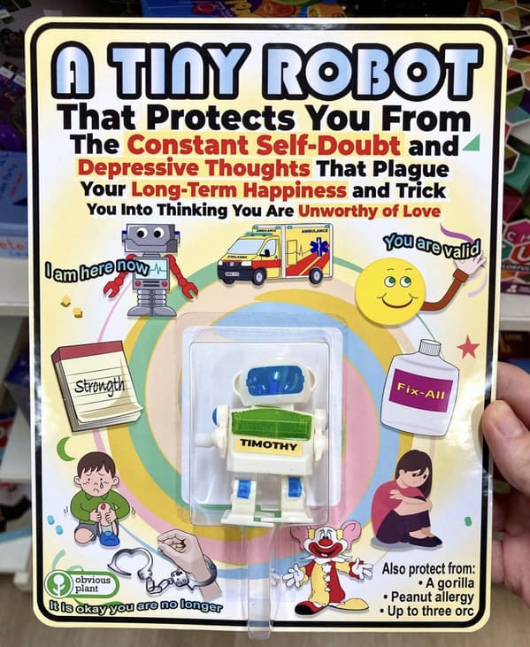 obvious plant - fake product a tiny robot