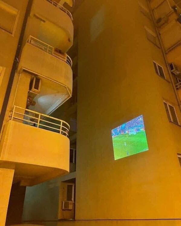 pictures from polish profiles - soccer game projector