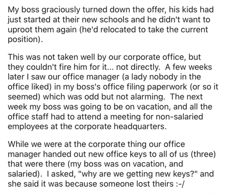 Beloved Manager Gets Fired Unethically, But An Employee Saw It Coming And Got Pro Revenge Against The Company - Jarastyle