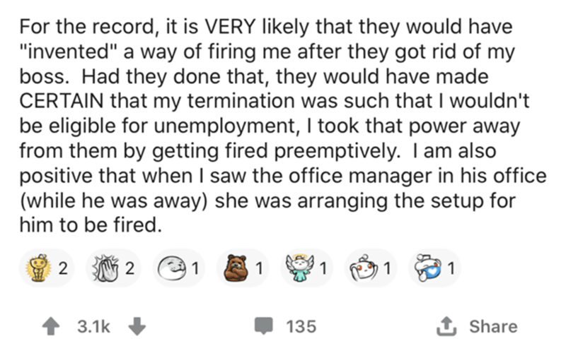 Beloved Manager Gets Fired Unethically, But An Employee Saw It Coming And Got Pro Revenge Against The Company - Jarastyle