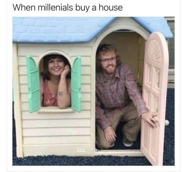 millennial house memes - fisher price house