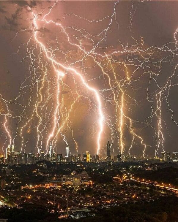 could be album covers - lightening storm