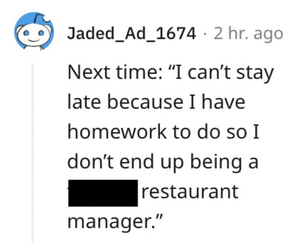 Restaurant Manager Sparks Concern Among Student Worker In First Week On The Job - Jarastyle