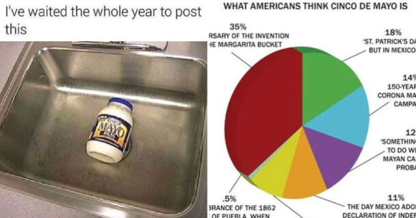 cinco de mayo memes - mayo in sink - what americans think cinco de mayo is