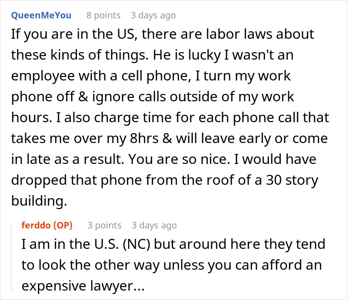 Worker Complies With Boss's Weird Cell Phone Rules — "Yes Punish Me By Making It Harder For You To Bother Me - Jarastyle