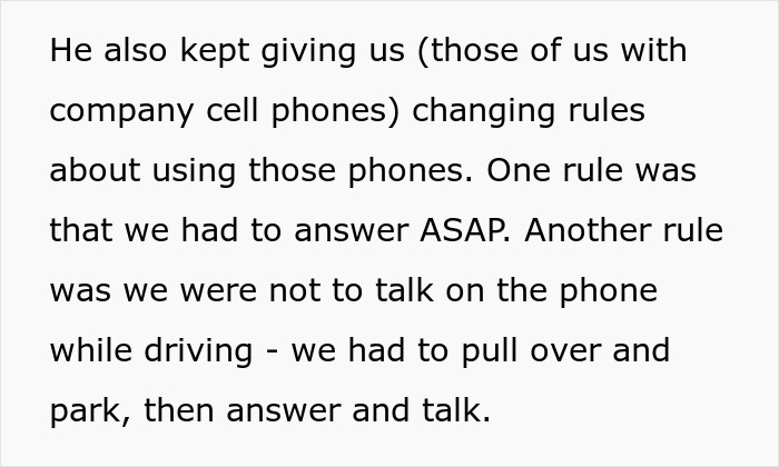 Worker Complies With Boss's Weird Cell Phone Rules — "Yes Punish Me By Making It Harder For You To Bother Me - Jarastyle