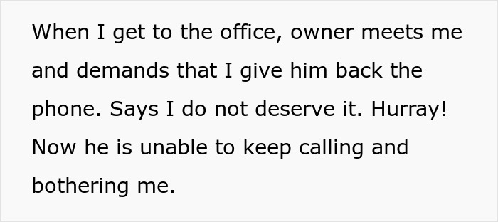 Worker Complies With Boss's Weird Cell Phone Rules — "Yes Punish Me By Making It Harder For You To Bother Me - Jarastyle