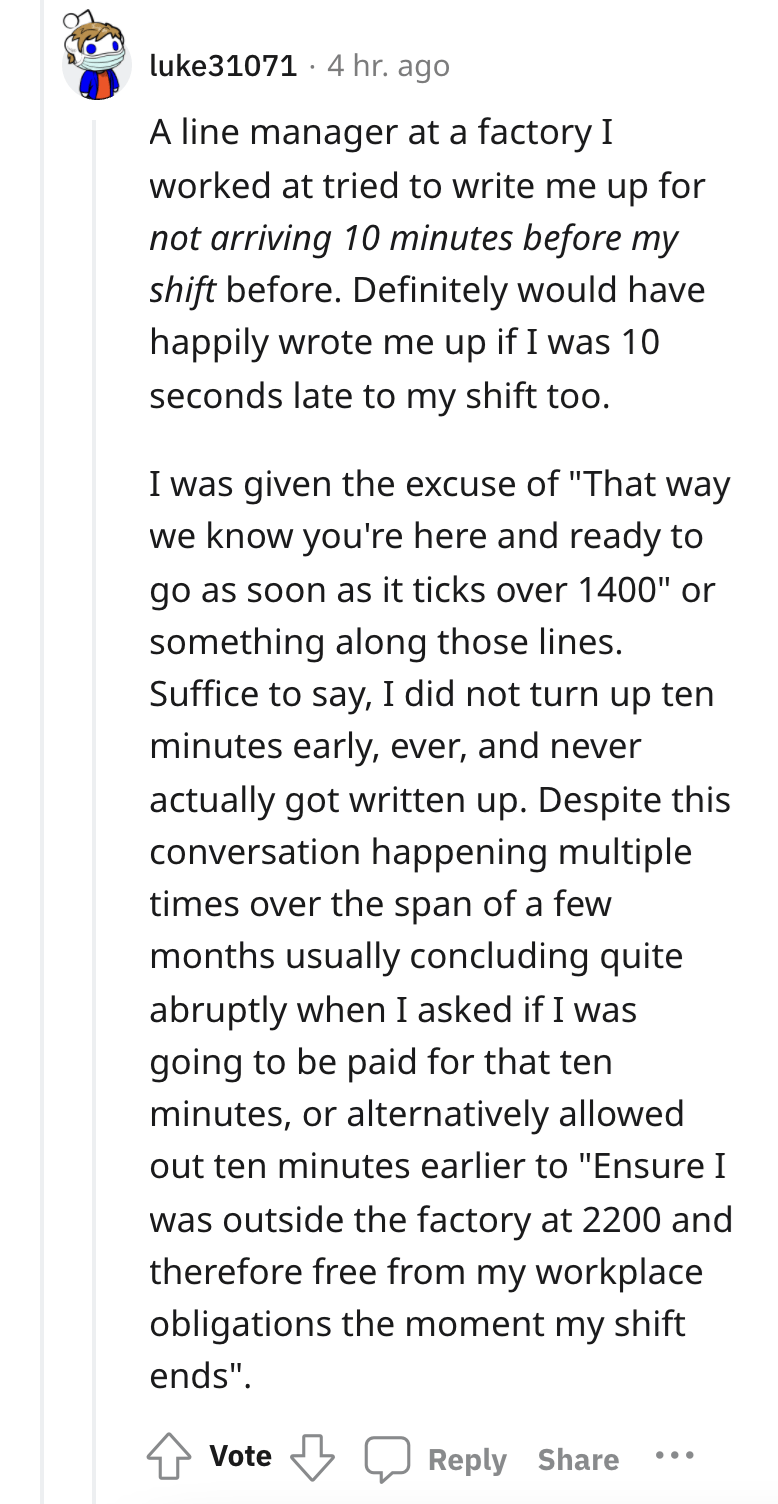 Worker Disciplined For Being 22 Seconds Late, So Now They Call In Every Single Time They Leave Home - Jarastyle