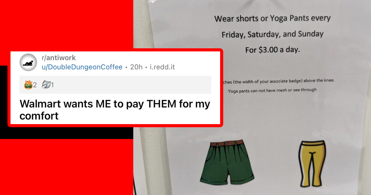 Walmart, let us wear shorts.