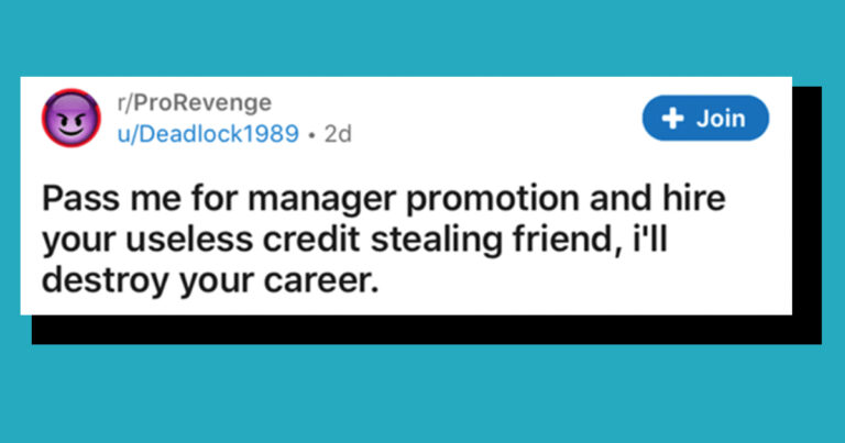 Fed-Up Employees Work Together To Get Pro Revenge On Credit-Stealing Manager