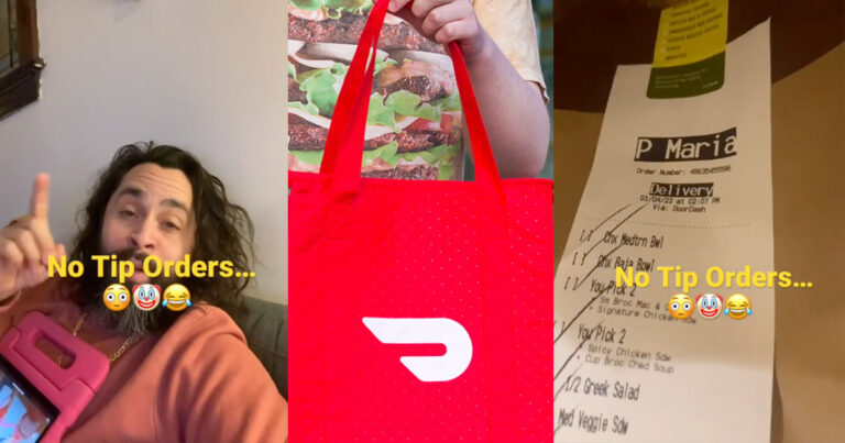 DoorDash Driver Reveals How Customer’s $92 Order Sat For Hours Because Of No Tip