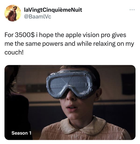 Apple Vision Pro : r/memes