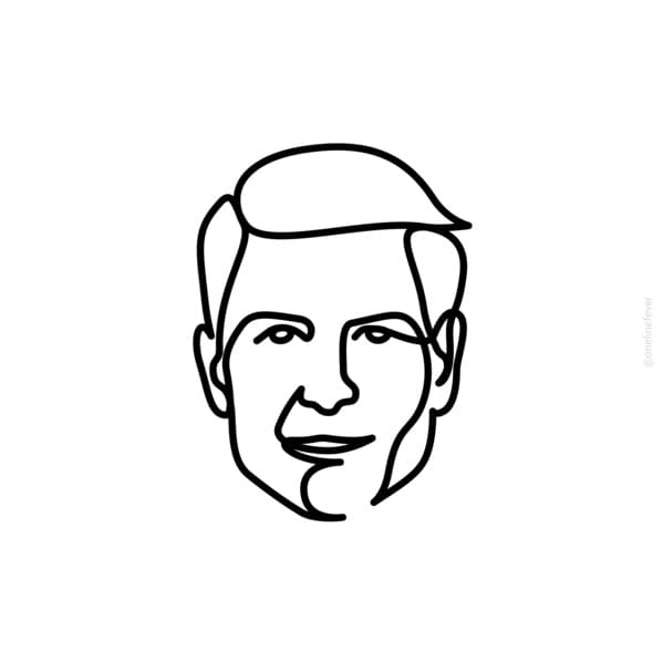 25 Celebrity Portraits Drawn With Just One Line By Artist Loooop Studio - Jarastyle