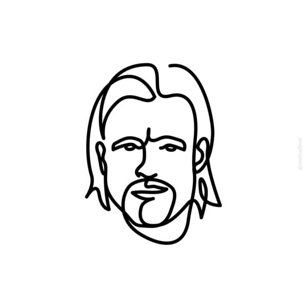 25 Celebrity Portraits Drawn With Just One Line By Artist Loooop Studio