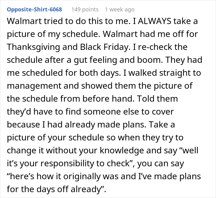 Employee's Schedule Is Made By Manager With A Grudge, Then Wakes On Day Off To A Message Asking Why They Aren't At Work - Jarastyle