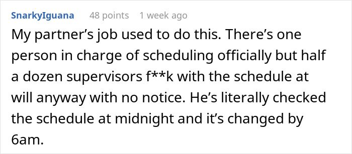 Employee's Schedule Is Made By Manager With A Grudge, Then Wakes On Day Off To A Message Asking Why They Aren't At Work - Jarastyle