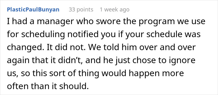 Employee's Schedule Is Made By Manager With A Grudge, Then Wakes On Day Off To A Message Asking Why They Aren't At Work - Jarastyle