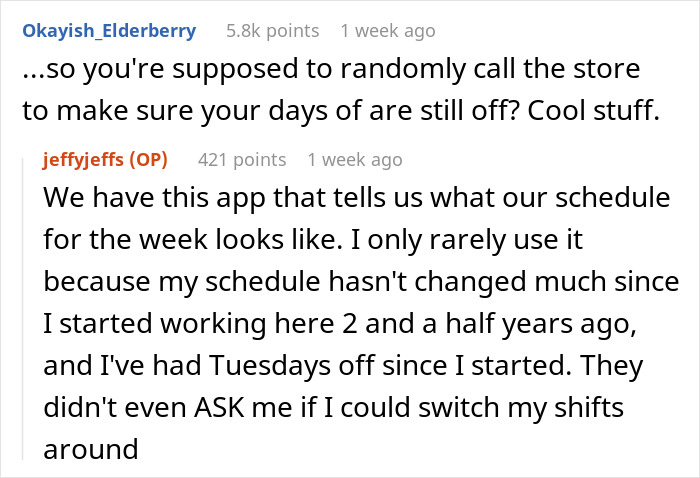 Employee's Schedule Is Made By Manager With A Grudge, Then Wakes On Day Off To A Message Asking Why They Aren't At Work - Jarastyle