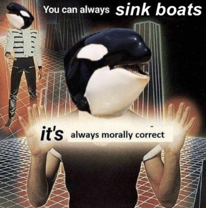 orca yacht meme