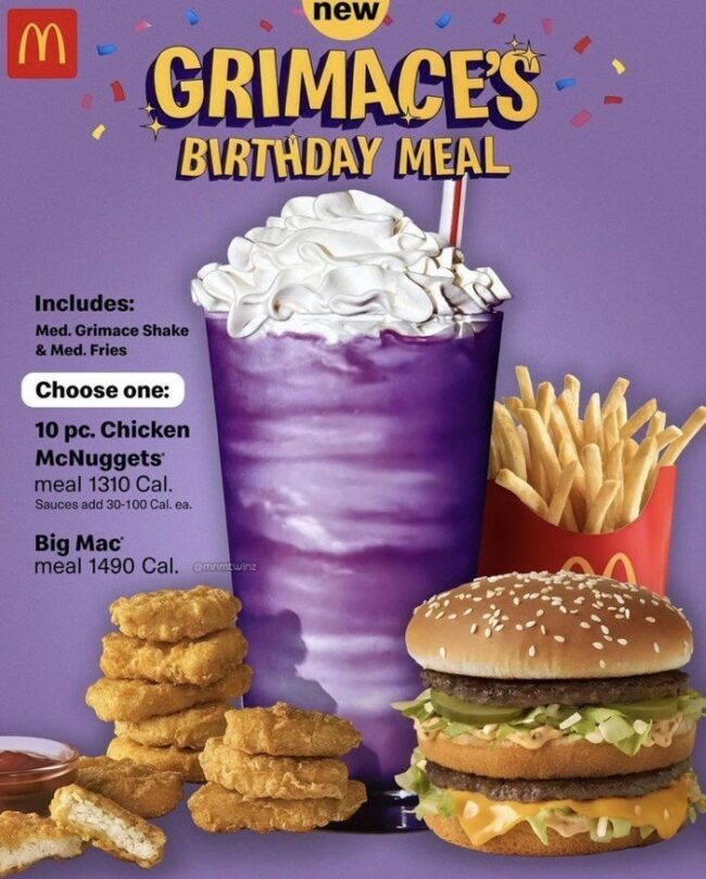 McDonald's Says Grimace's Birthday Month Is Over, But The Funny Grimace ...