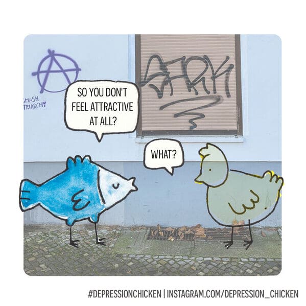 Cartoonist's 'Depression Chicken' Comics Inspire Laughter For Those Struggling With Mental Health (40 Comics) - Jarastyle