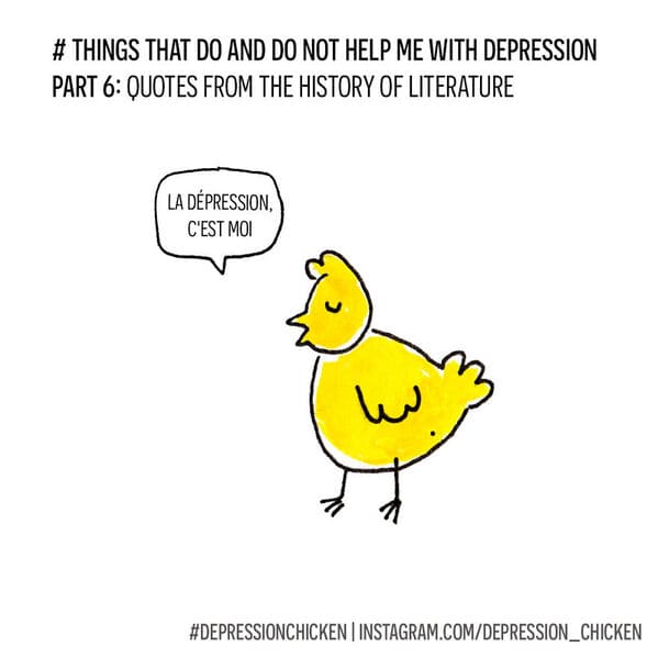 Cartoonist's 'Depression Chicken' Comics Inspire Laughter For Those Struggling With Mental Health (40 Comics) - Jarastyle