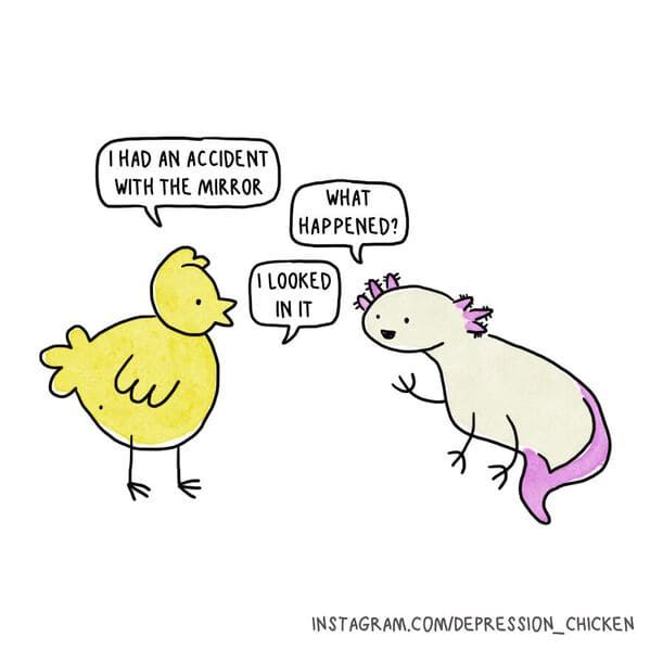 Cartoonist's 'Depression Chicken' Comics Inspire Laughter For Those Struggling With Mental Health (40 Comics) - Jarastyle