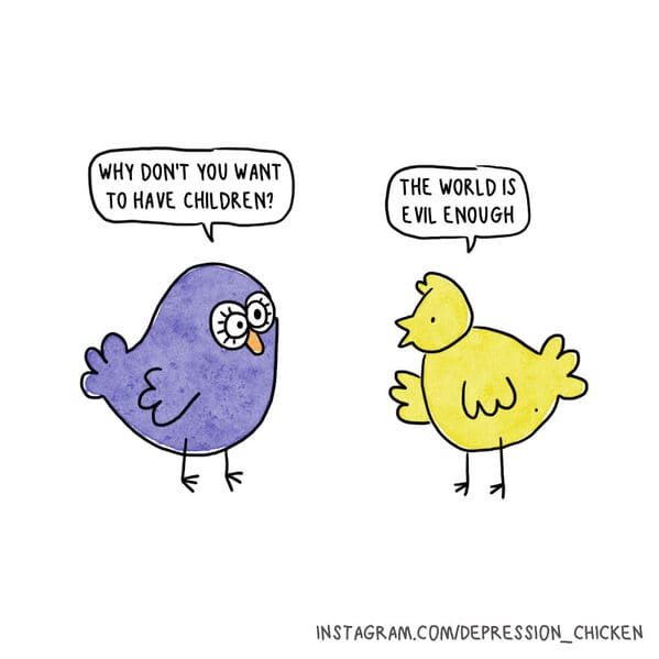 Cartoonist's 'Depression Chicken' Comics Inspire Laughter For Those Struggling With Mental Health (40 Comics) - Jarastyle