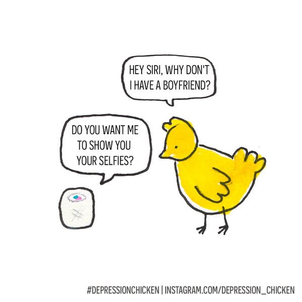 Cartoonist's 'Depression Chicken' Comics Inspire Laughter For Those Struggling With Mental Health (40 Comics) - Jarastyle