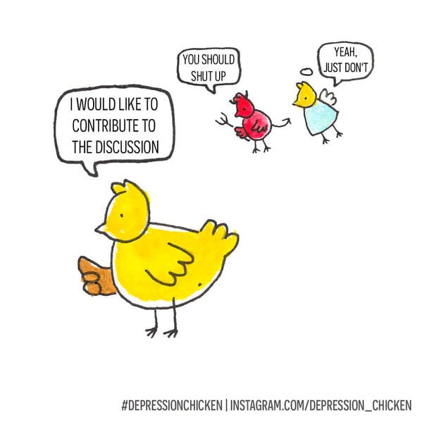 Cartoonist's 'Depression Chicken' Comics Inspire Laughter For Those Struggling With Mental Health (40 Comics) - Jarastyle