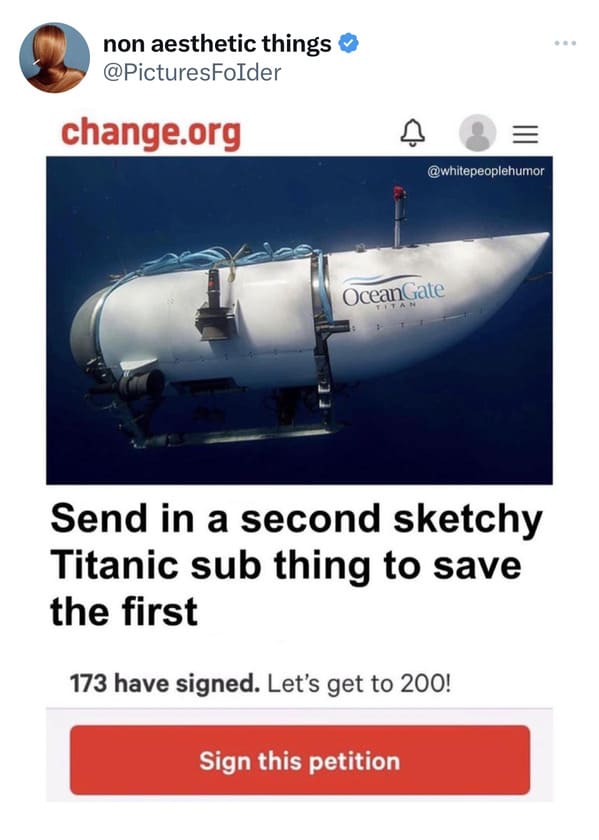 Submarine Vanishes During Titanic Expedition, Definitely "Too Soon" Memes Light Up Social Media (40+ Memes) - Jarastyle