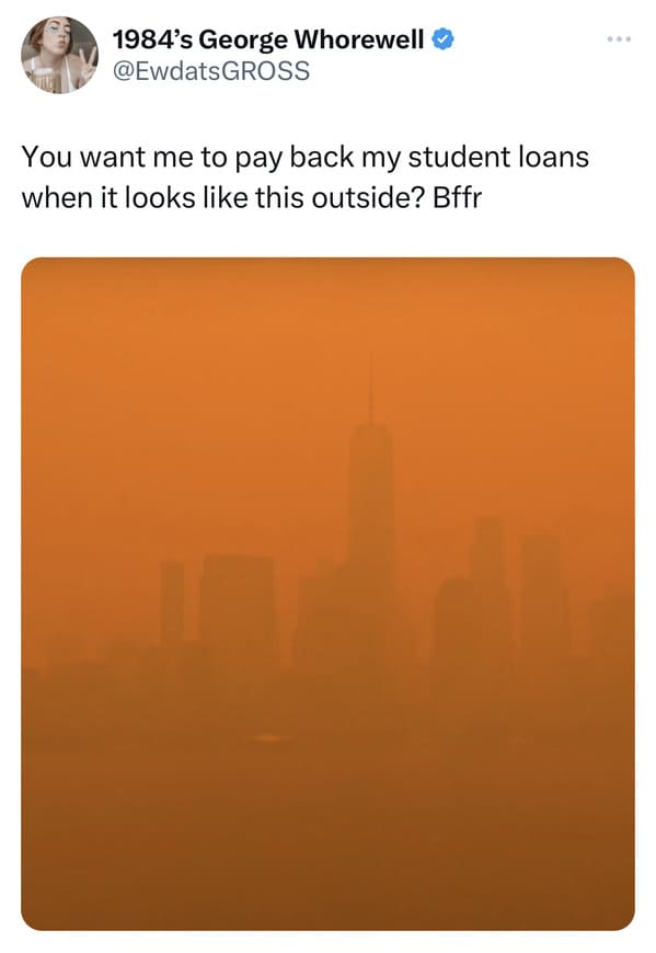 35 Memes And Tweets About The Unprecedented Wildfire Smoke Engulfing New York City - Jarastyle