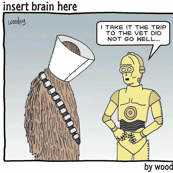 40 Absurd Humor Single Panel Comics From The "Insert Brain Here" Strip By Paul Woods - Jarastyle