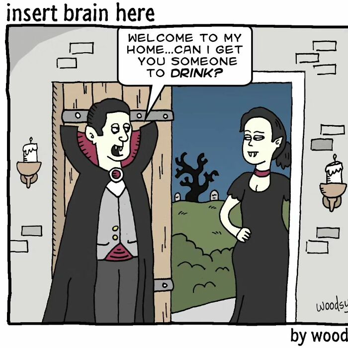 40 Absurd Humor Single Panel Comics From The "Insert Brain Here" Strip By Paul Woods - Jarastyle