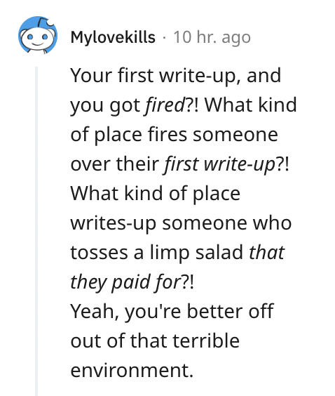 Server Vents Online After Saying They Were Fired Just For Calling A Salad 'Soggy' - Jarastyle