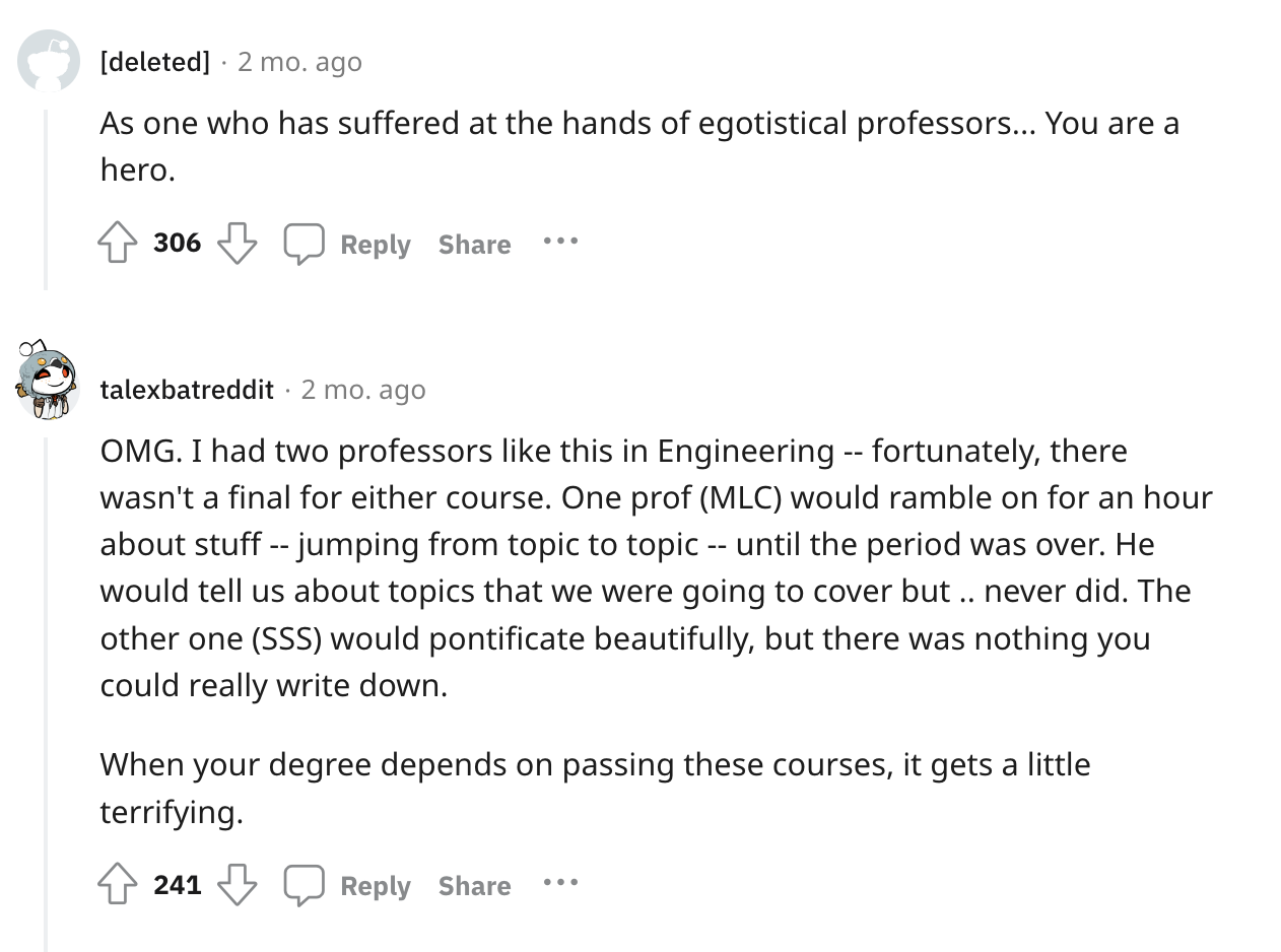 Student Gets Pro Revenge On Professor Who Would Rather Pontificate Than Just Teach The Class - Jarastyle