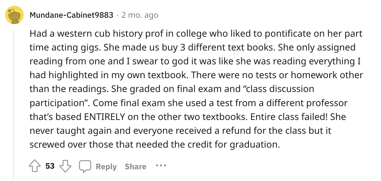 Student Gets Pro Revenge On Professor Who Would Rather Pontificate Than Just Teach The Class - Jarastyle