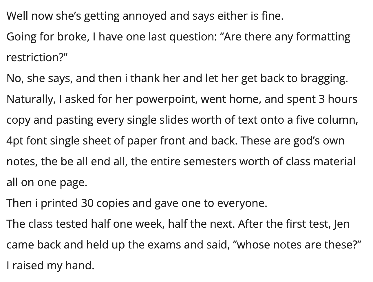 Student Gets Pro Revenge On Professor Who Would Rather Pontificate Than Just Teach The Class - Jarastyle